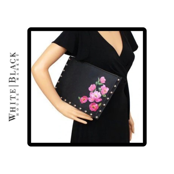 WHBM New! Large Embellished Clutch/Wristlet